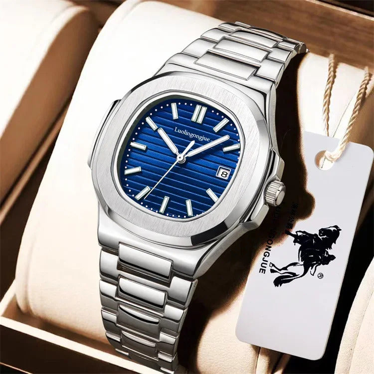 手表男Lolin Count Duke Monkey King Men's Watch Business Fashionable Square Automatic Pure Mechanical Watch Tiktok Live Broadcast Send