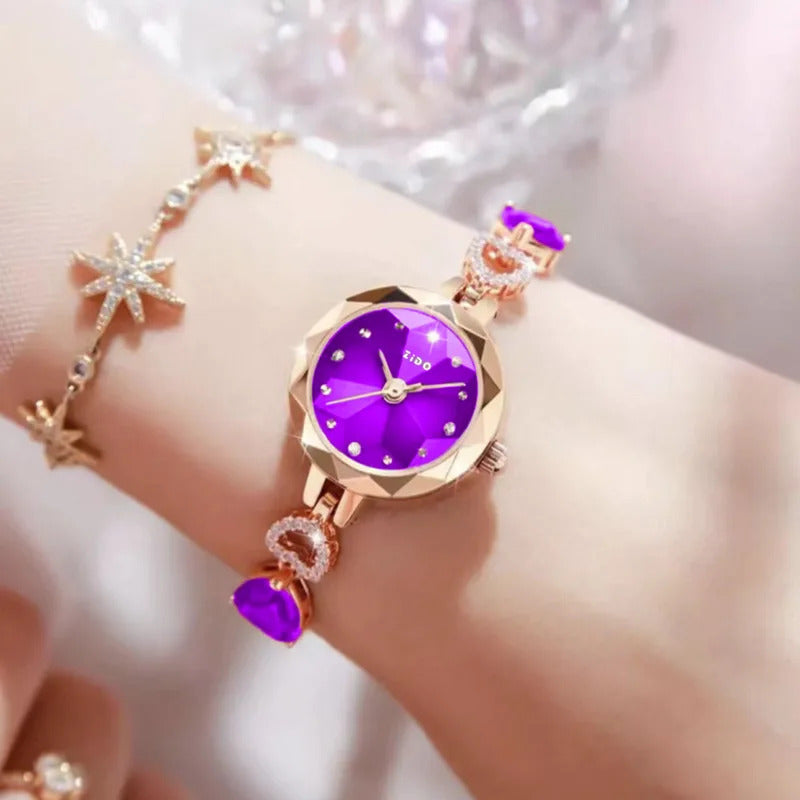 手表女UTHAI L92 Women's Watch Brand Advanced Fashion Light Luxury Crystal Inlaid Diamond Waterproof Female Quartz Watches Clock