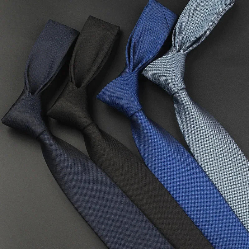 领带男Advanced Feeling Leisure Necktie 6CM Solid Plaid Frosted Ties for Best Man Business Wedding Banquet Tuxedo Tie Graduation Gift