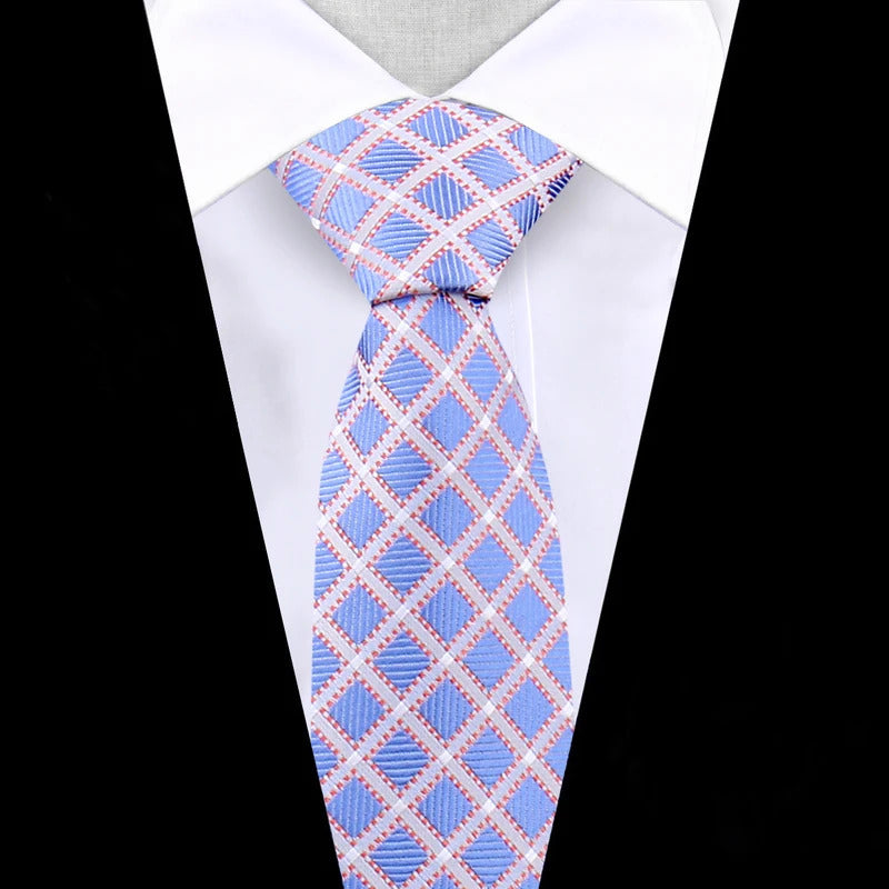领带男Brand Tie For Men Silk New Fashion Black Necktie Green Wine Silk Gravatas For Men Paisley Floral Fit Wedding Workplace Dot Slim