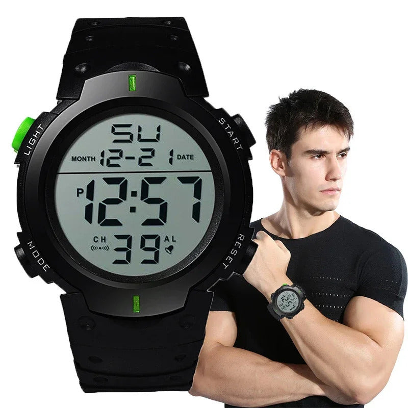 手表男手表男Men Sport LED Watches Top Brand Men Digital Clock Multi-Functional Rubber Man Fitnes Athlete Timekeeping Electronic Watch Reloj