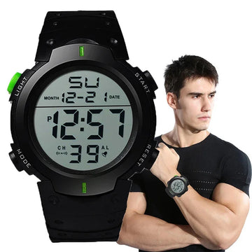 手表男手表男Men Sport LED Watches Top Brand Men Digital Clock Multi-Functional Rubber Man Fitnes Athlete Timekeeping Electronic Watch Reloj