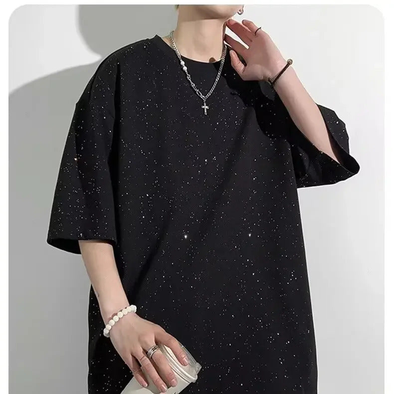 T恤男Casual Men's Summer American Style Loose-fit Comfortable Short Sleeve T-shirt Versatile Top For Various Occasions