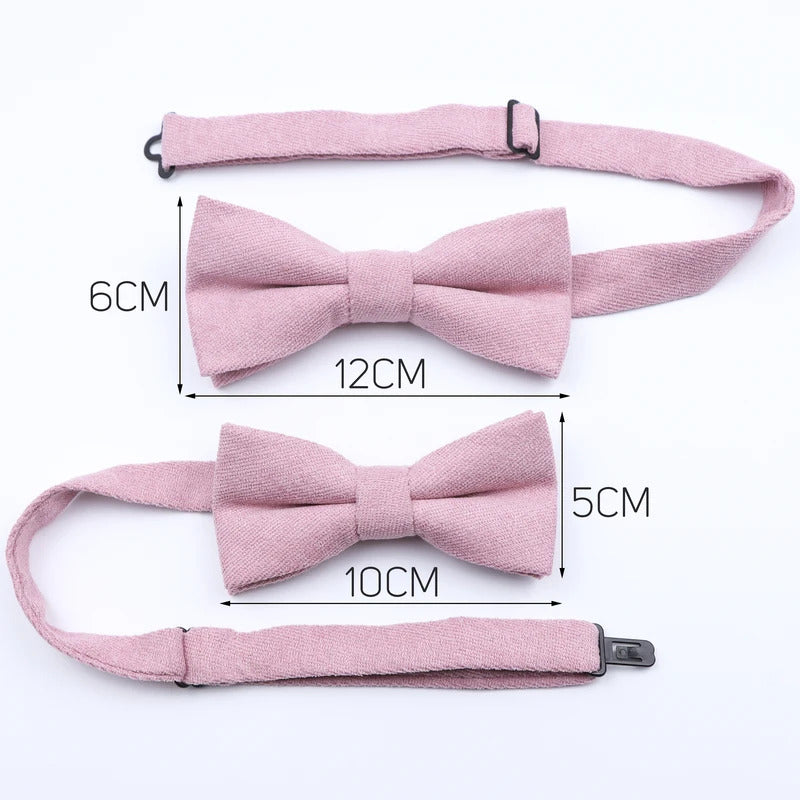 领带男Classic Candy Colorful Men Kids Bowtie Set Super Soft Velvet Corduroy Wedding Party Butterfly Romantic Bow Tie Cravat Accessory