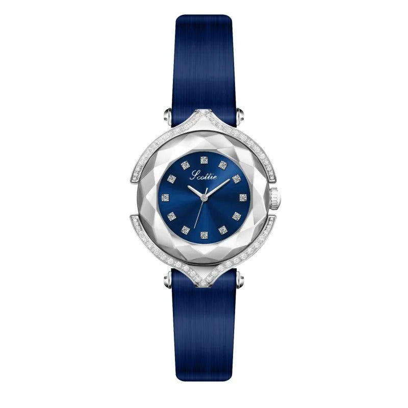 手表女UTHAI Women Watch Light Luxury Brand Diamond Female Wristwatch Bracelet Leather Strap  Waterproof Ladies Fashion Quartz Watches