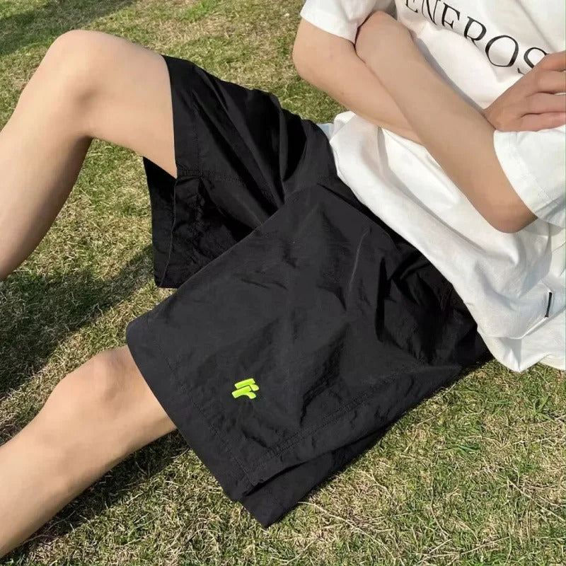 短裤男Summer New American Style Men's Trendy Thin Design Sensibility Niche Loose-Fit Plus Size Casual Sports Shorts From China Mainlan