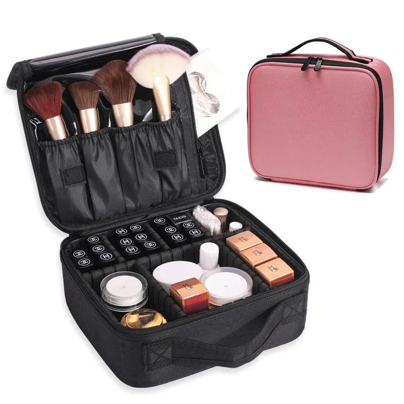 包包New Women Makeup Case Beauty Salon Tattoos Nail Art Tool Bin Case Travel Necessary Make Up Storage Box Waterproof Cosmetic Bag