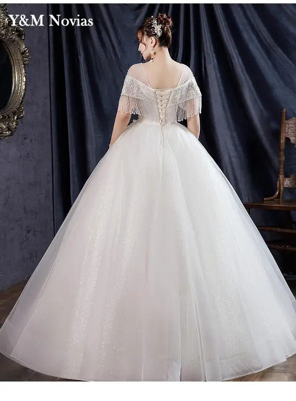 礼服女Customized Crystal Beaded Sweetheart Women Wedding Dresses 2025 New Beautiful Embroidery Appliques Plus Size Wedding Dress