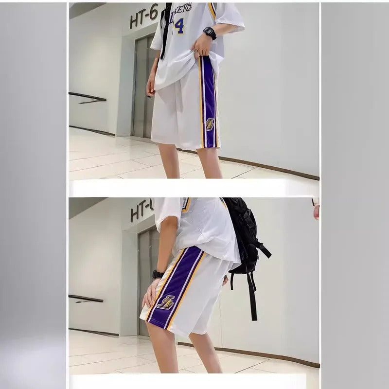 男士套装Arrival Recommended Selling Summer Sports Suit Two-piece Illusion Quick Dry Sleeves T-shirt Round Neck Mesh Men's Basketball