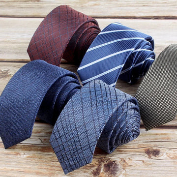领带男6CM High Quality Leisure Ties Striped Floral Polyester Tie for Man Gentleman Formal Business Banquet Neckties New Year's Gift