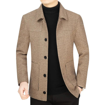 商务装男Men Cashmere Blazers Suits Jackets Wool & Blends New Male Business Casual Suits Coats Slim Fit Blazers Coats Men's Clothing 4XL