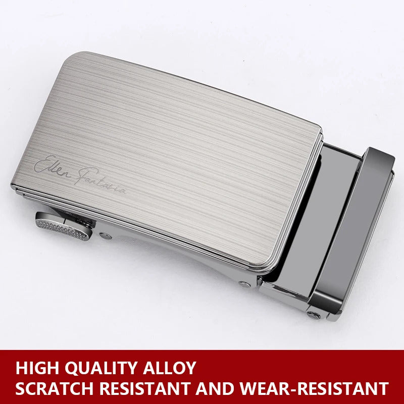 腰带3.5cm Width Automatic Buckle Adjustable Belt Buckle For Mens All-Purpose Fashion Style Automatic Buckles Set