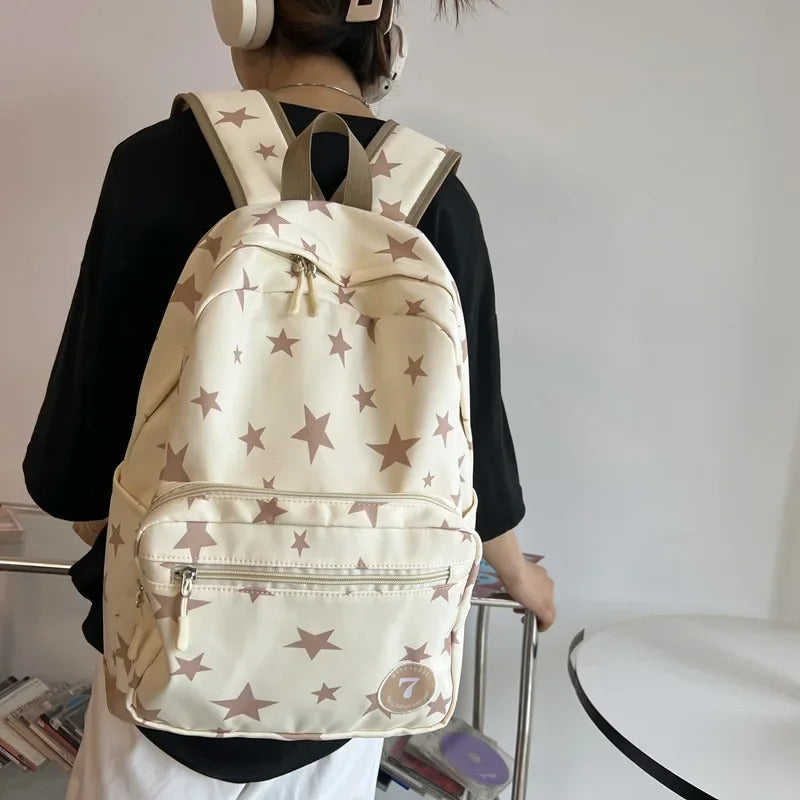 包包Star Backpack for Women Men 17 Inch Star Laptop Backpack College Bag Cute Travel Backpack Student Back To School Casual Bookbag
