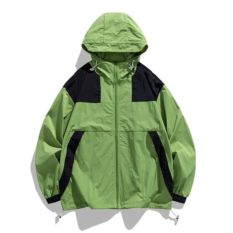 防晒衣男Lightweight Sunscreen Clothes For Men Women Breathable Ice Silk Uv Protection Outdoor Clothes Couple's Summer Sunscreen