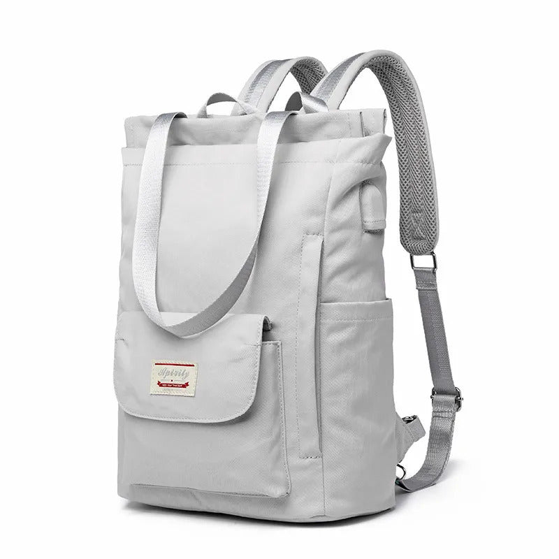 包包男Waterproof Stylish Laptop Backpack women 13 13.3 14 15 15.6 inch  Korean Fashion Oxford Canvas USB College Back pack bag female