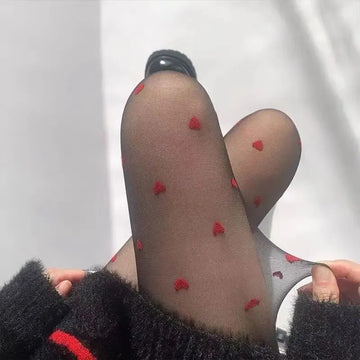 丝袜Thin Lady Vintage Pantyhose Female Hosiery Summer Sexy Sheer Embroidery Medias Women Tight Classic Small Polka Dot Silk Stocking