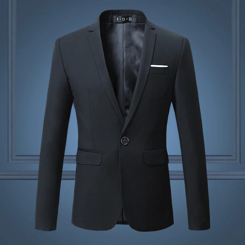 商务装男High Quality Gentleman Men Slim Casual White Suit , Large Size Brands Men's business Casual Flow of Pure Color Blazers Men