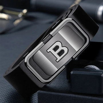 腰带2025 Casual Famous Width 3.4cm Brand Belt Men Top Quality Genuine Leather Belts for Men Luxury Strap Male Metal Automatic Buckle