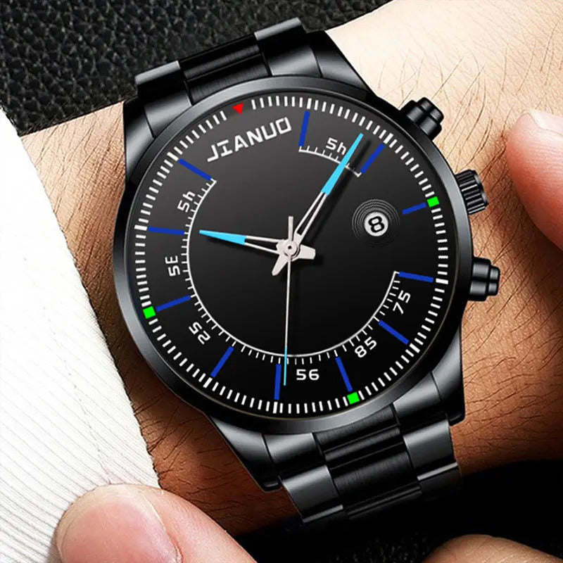 手表男手表男YIKAZE Business Quartz Men’s Wrist Watches Casual Luxury Stainless Steel Strap Men Watch Student Fashion Sports Watch for Man