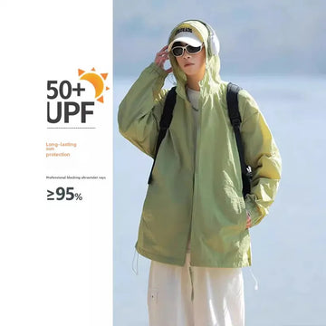 防晒衣男UPF50+ Sun Protection Clothing Men's Lightweight Quick Dry Outdoor Mountain Jacket Couple's Windbreaker For Summer
