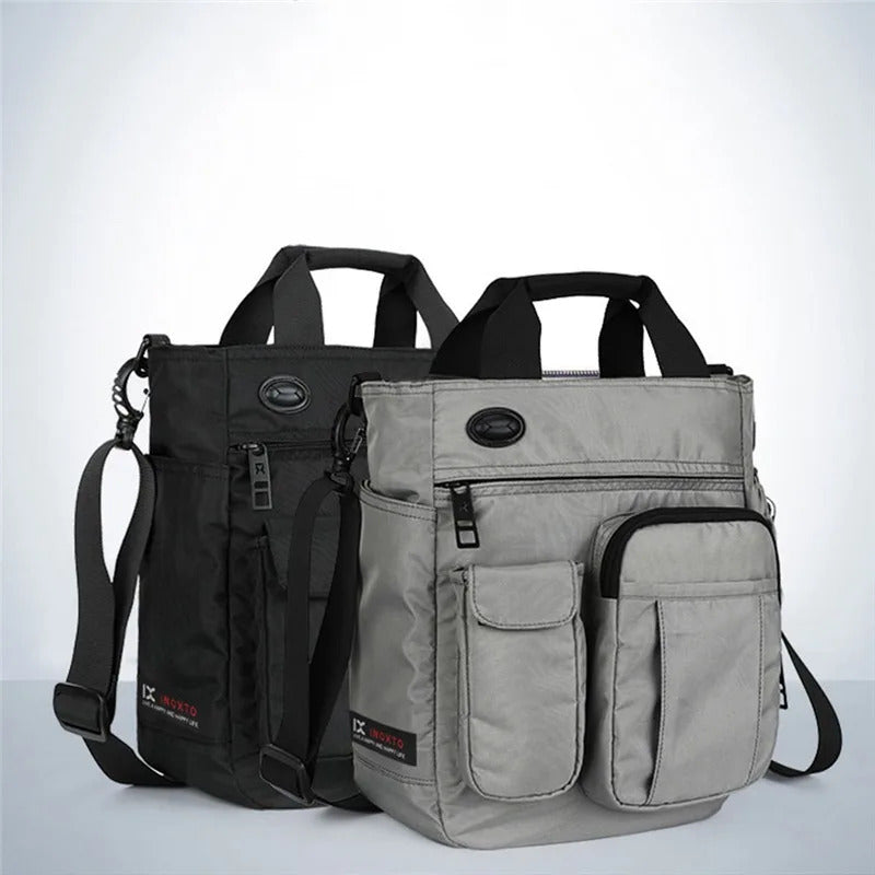 包包男Multi Function Men's Shoulder Messenger Bag With Headphone Hole Waterproof Travel Handbag Large Capacity Storage Bags сумкаbolso
