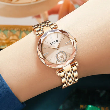 手表女UTHAI Women's Watch High Aesthetic Value Versatile temperament Light Luxury Gradient Disc Waterproof Ladies Fashion Watches Gift