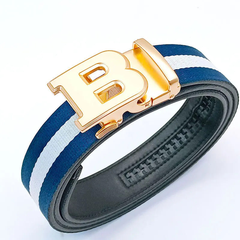 腰带2024 New Business Men Belts Casual Fashion Luxury Designer Famous Brand Male belt Buckle Canvas Leather Belt for men jeans