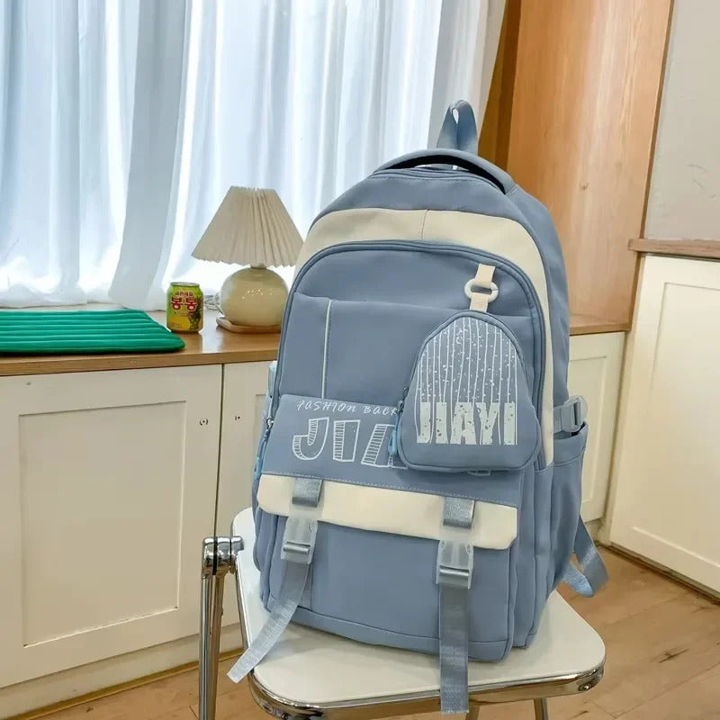包包男Simple Versatile Nylon Backpacks High Quality Large Capacity Schoolbags for Unisex 2025 Fashion Interior Zipper Pocket