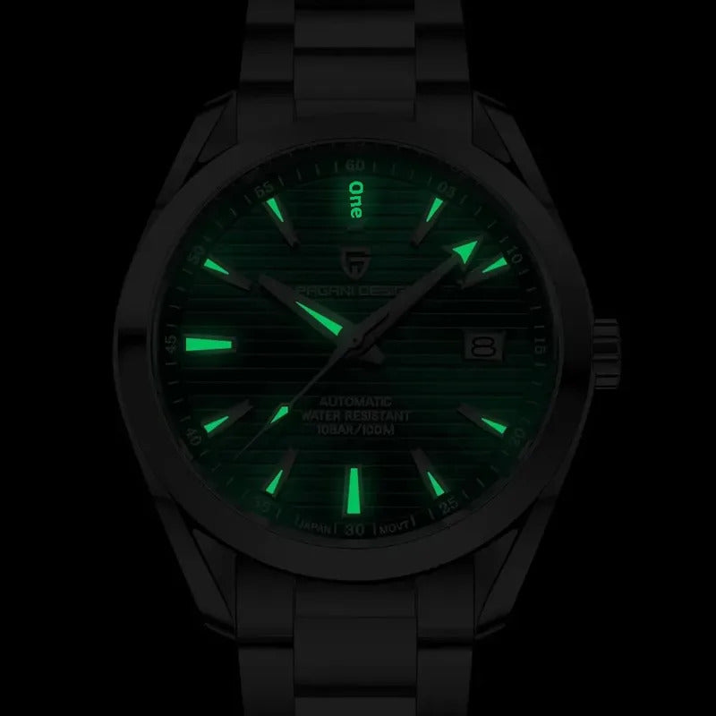 手表男手表男Pagani Design Fashionable Men's Automatic Mechanical Watch Stainless Steel Calendar Luminous Waterproof Men Watch 1688