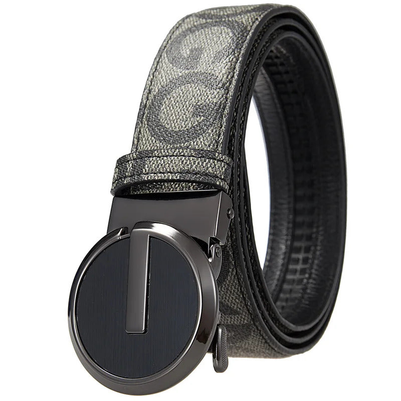 腰带Male Metal Automatic Buckle Belt Men Famous Brand Belt Top Quality Luxury Leather Belts for Men Strap Jeans