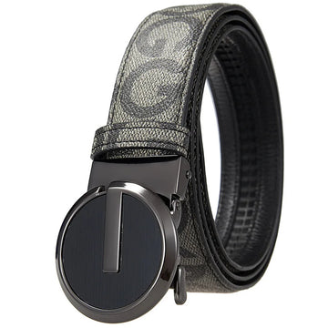 腰带Male Metal Automatic Buckle Belt Men Famous Brand Belt Top Quality Luxury Leather Belts for Men Strap Jeans