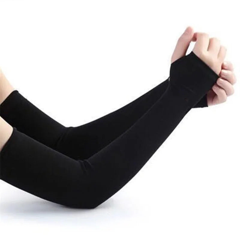 防晒冰袖女Men Women Ice Silk Arm Sleeves Sun Protection Arm Cover For Cycling Fishing Running Climbing Sport Sunscreen Hand Cover Gloves