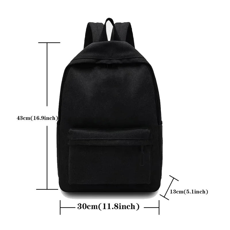 包包男Women School Backpack Black Canvas Bagpack Female Theft Rucksack Casual Lady Travel Backpacks Korean Pink Letter Back Pack 2024
