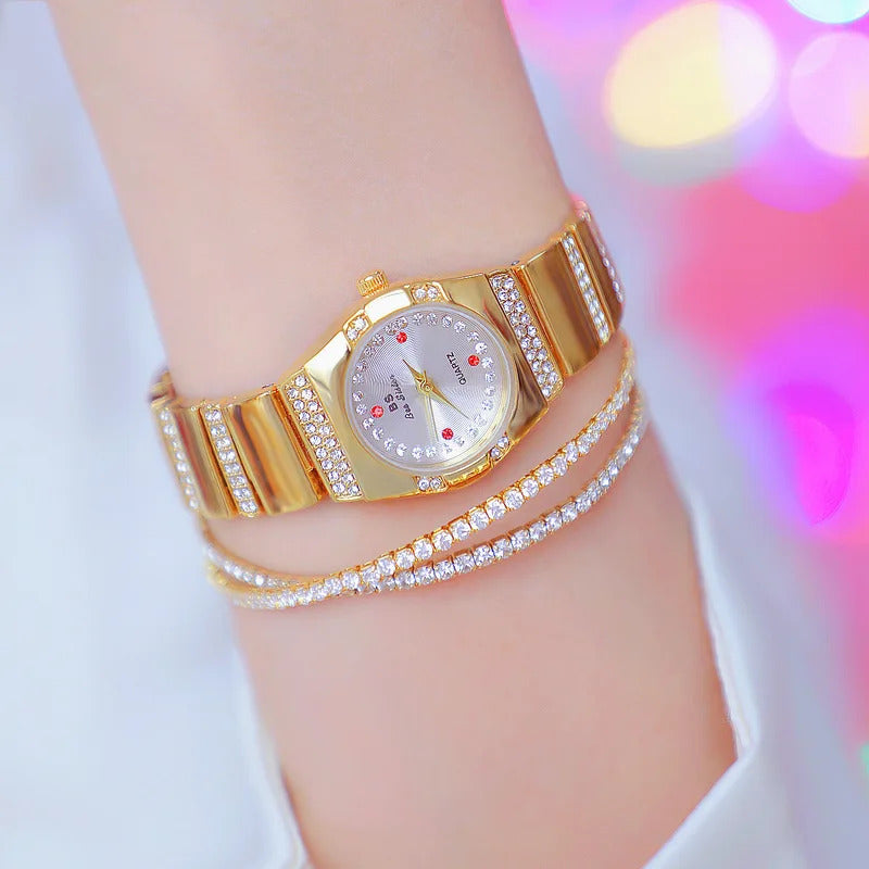 手表女UTHAI Women Watch Light Luxury Brand Business High Quality Waterproof Female Metal Bracelet Ladies Fashion Quartz Watches