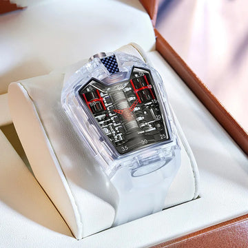 手表男手表男2025 Luxury Quartz Men’s Wristwatches for Man Male Trend Non Automatic Waterproof Watch Luminous Transparent Watches