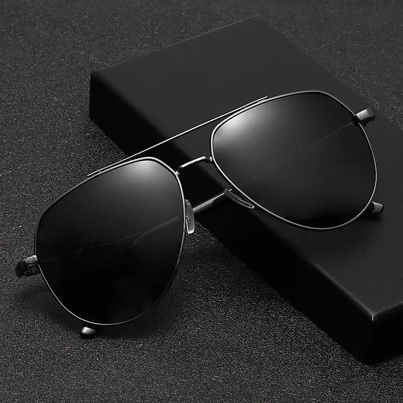 太阳镜男New Fashion Cool Men Driving Glasses Goggle Summer Style Polarization Sunglasses Vintage Pilot Sun Glasses UV400 Oculos De Sol