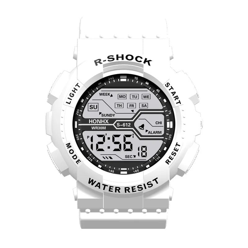 手表男手表男Outdoor Sport Men Watch Multifunction Large Screen LED Electronic Waterproof Luminous Military Digital Wristwatches Reloj Hombre