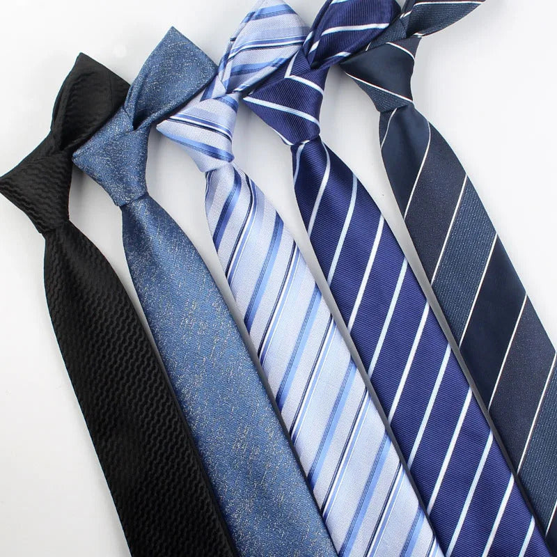 领带男High Quality Versatile Ties 7CM Striped Flower Neckties Fit Gentleman Formal Business Groom Wedding Tie Valentine's Day Gift