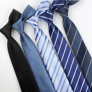 领带男High Quality Versatile Ties 7CM Striped Flower Neckties Fit Gentleman Formal Business Groom Wedding Tie Valentine's Day Gift