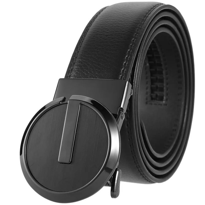 腰带Male Metal Automatic Buckle Belt Men Famous Brand Belt Top Quality Luxury Leather Belts for Men Strap Jeans