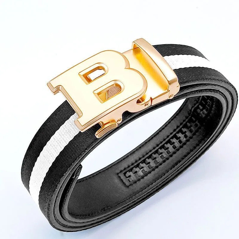 腰带2024 New Business Men Belts Casual Fashion Luxury Designer Famous Brand Male belt Buckle Canvas Leather Belt for men jeans