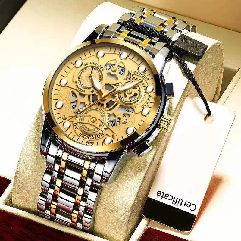 手表男手表男Men Luxury Quartz Watch for Man Quartz Watches Male Wristwatches Men’s Automatic Mechanical Waterproof Luminous Casual Clock