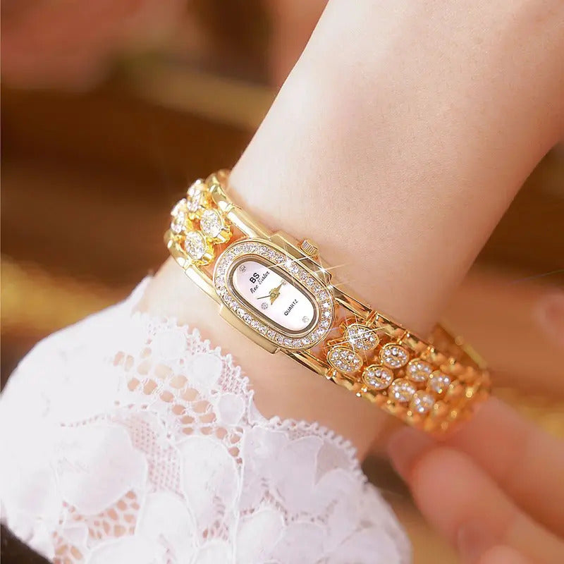 手表女UTHAI Light Luxury Brand Watch Vintage Bracelet Wristwatch High Quality Versatile Waterproof Ladies Fashion Quartz Clock Watches