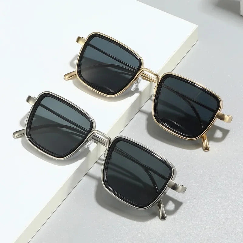 太阳镜男High Quality Rectangle Sunglasses Women Metal Frame Glasses Vintage Brand Square Sun Glasses for Men Shades Female Eyewear
