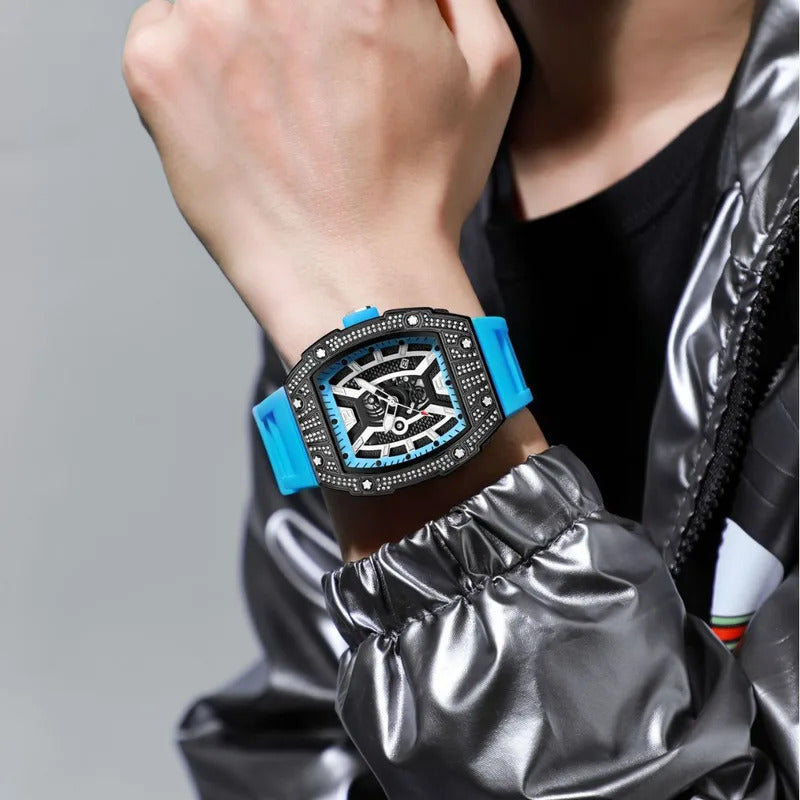 手表男手表男Luxury Men’s Quartz Wristwatches Male Mechanical Men Quartz Automatic Watches for Man Casual Fashion Hollow Luminous Waterproof
