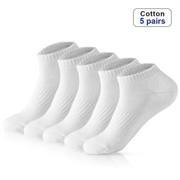 5 Pairs/Lot Low Cut Men Socks Black White Male Short Socks Cotton Sports Socks Men Socks Breathable Spring Summer Ankle socks男士袜子