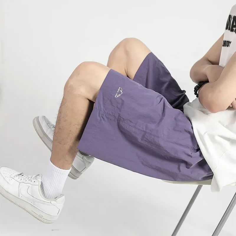 短裤男Outdoor Quick-dry Men's Shorts New Summer Style American Trendy Loose-fit Breathable Sweatpants Sandblown Beach Pants