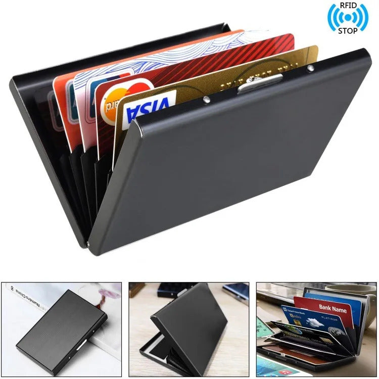 包包男1pc Card Holder Men RFID Blocking Aluminum Metal Slim Wallet Money Bag Anti-scan Credit Card Holder Thin Case Small Male Wallet