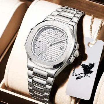 手表男Lolin Count Duke Monkey King Men's Watch Business Fashionable Square Automatic Pure Mechanical Watch Tiktok Live Broadcast Send