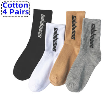 New European And American Spring And Autumn Hip-hop Fashion Socks Personality Male Alphabet Socks Sports Skateboard Leisure Sock男士袜子
